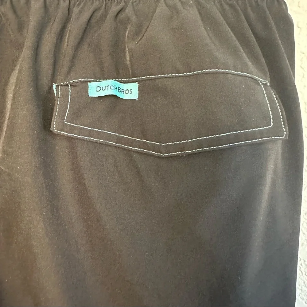 Dutch Bros Swim Shorts XXL Black Thick Quality Pockets Belt DB 1992 RARE